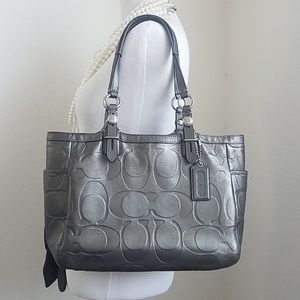 Silver Coach Purse